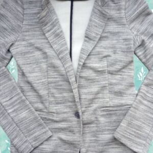 Banana Republic Women's Washable Gray One-button Blazer Sz Sm NWOT